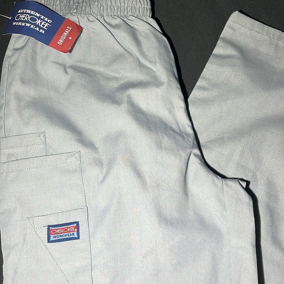 Cherokee Workwear Traditional Classic Scrub Pants - XS Gray Unisex - Picture 3 of 7